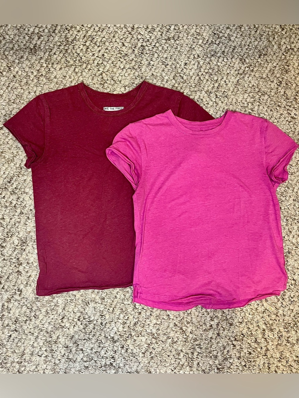 Free People Mauve pink tshirt pair- extra small